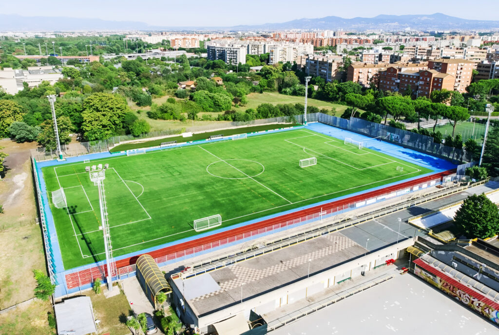 Campo da calcio presso il Campo sportivo Fulvio Bernardini a Pietralata