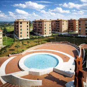 Prima foto: Largo di Pietralata visto dall’alto, 1998.