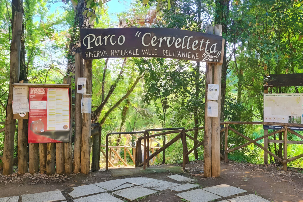 Entrata del Parco della Cervelletta
